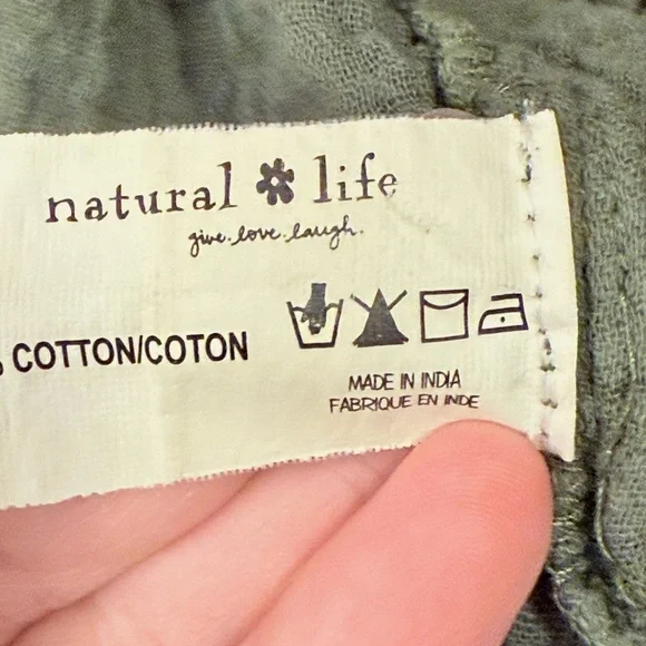NATURAL LIFE Olive Green Textured Cardigan - Picture 6 of 6